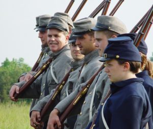 Civil War Adventure Camp drill