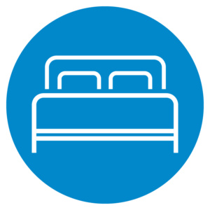 Hotel bed icon