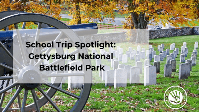 school trip spotlight of gettysburg national battlefield park