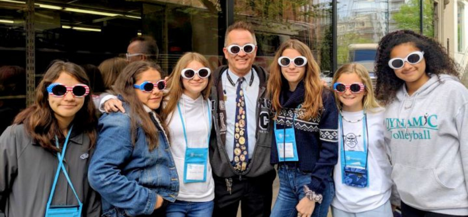 Students with Bus Driver