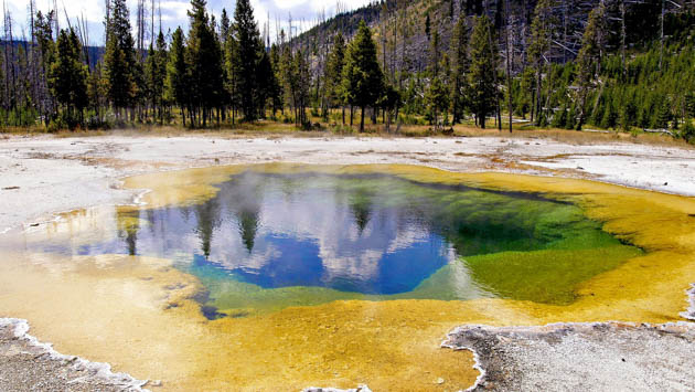 Sulfer pool at Yellowstone National Park