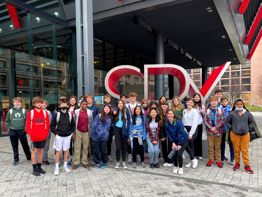 Students Outside the Spy Museum in Washington, DC