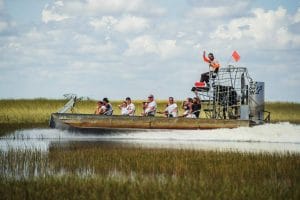 Airboat tour at Florida Everglades