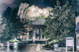 Mount Rushmore lighting ceremony